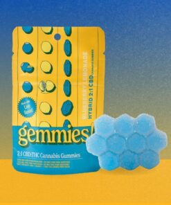 Higher Cultures Blueberry Lemonade Gemmies package and gummy cluster